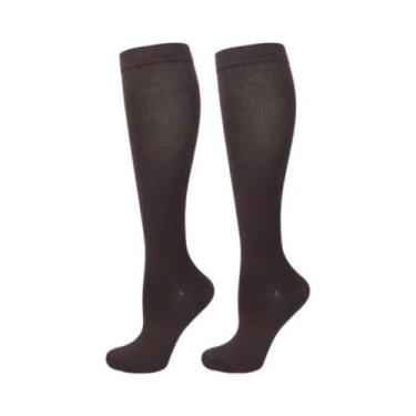 Imagem de Meias De Compressão Unissex 15-20 mmHg Até O Joelho Para Ciclismo, Fut