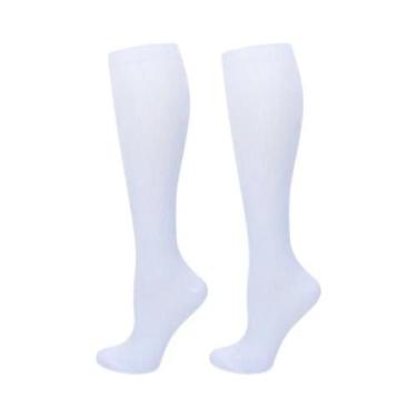 Imagem de Meias De Compressão Unissex 15-20 mmHg Até O Joelho Para Ciclismo, Fut