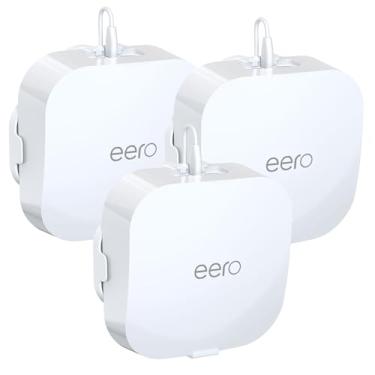 Imagem de HomeMount Feito para suporte de parede eero Pro 6/6e - Gerenciamento de cabos seguro e elegante, compatível com eero Pro 6/6e, material ABS durável, fácil instalação (3 suportes)