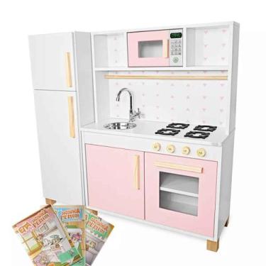 Imagem de Kit Educativo Cozinha Infantil com Geladeira - Eita Casa Perfeita
