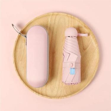 Imagem de Guarda-chuva Mini Dobrável Para Mulheres Com Proteção UV Design Portát