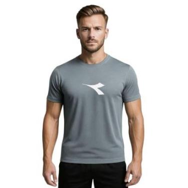 Imagem de Camiseta Diadora Big Logo Masculina - Grafite XGG-Masculino