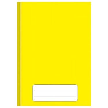 Imagem de Caderno Brochura Grande Capa Dura 96 Folhas Escola e Anotações (Amarelo)