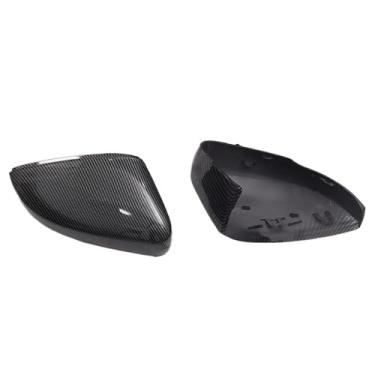 Imagem de Capas de asa para espelho retrovisor Vw para Polo Mk5 6R 6C tampas de asa lateral esquerda direita acessórios de carro capa traseira externa (preto brilhante 1 par)