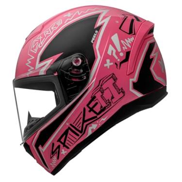Imagem de Capacete Moto Integral Fechado Peels Spike II STK Rosa Fosco / Preto 60