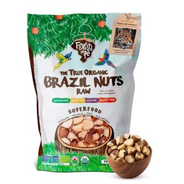 Imagem de Castanha-do-Pará Orgânica Sem Sal Quebrada  Ideal para Culinária, Rica