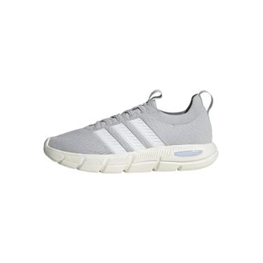 Imagem de adidas Cloudfoam Flex-Slounge Tênis feminino, Cinza maciço/branco/azul halo, 41