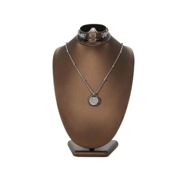 Imagem de Elegante organizador multiuso para joias com anel de armazenamento de busto para exibição de pingente, One Size