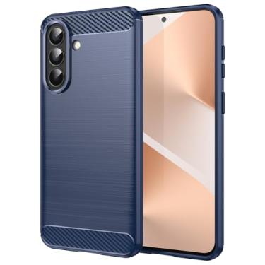 Imagem de Capa para Samsung Galaxy A57 5G Capa,Material de fibra de carbono,Macio antiderrapante,anti-óleo,Proteção total de capa de telefone compatível com Samsung Galaxy A57 5G-Blue