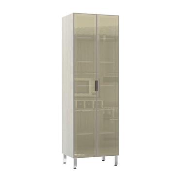 Imagem de Paneleiro 70Cm Duplo 2 Portas Bronze Luci Legno Crema