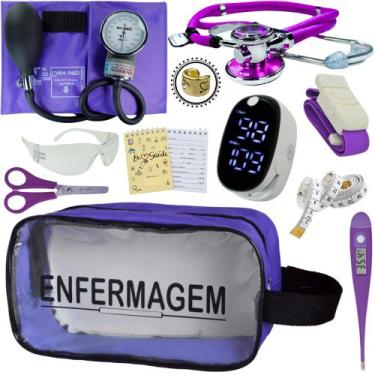 Imagem de Kit Enfermagem Aparelho Pressão Esteto Frete Grátis Promocao - Love Sa