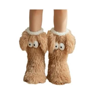 Imagem de Meias De Crochê 3D De Pelúcia Fofas Com Desenhos Animados, Quentes, Pa