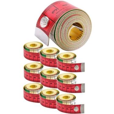 Imagem de Kit 10 Fita Métrica Profissional Flexível Costura Alfaiate - Nilosdeco