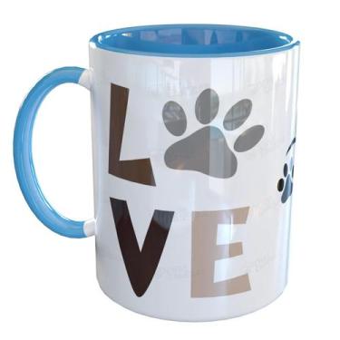 Imagem de Caneca Porcelana Mãe e Pai de Cachorro Chihuahua - Pense Canecas, Azul