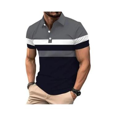 Imagem de Camisa Polo Masculina Slim Fit De Secagem Rápida Com Manga Curta Para 