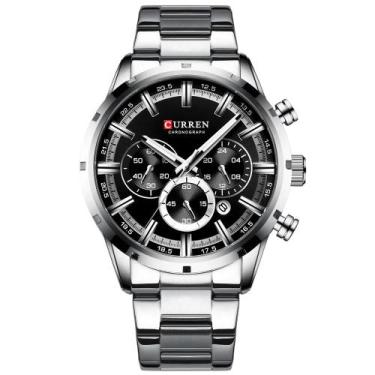 Imagem de Relógio CURREN 8355 Masculino Quartz Aço Inoxdável, Cinza