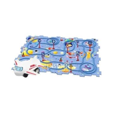 Imagem de Brinquedo Educacional De Montagem DIY: Trem Elétrico Infantil Com Cená