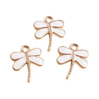 Imagem de Pingentes De Esmalte De Beija-flor Fofos, 10 Peças, 9x17mm, Para Brinc