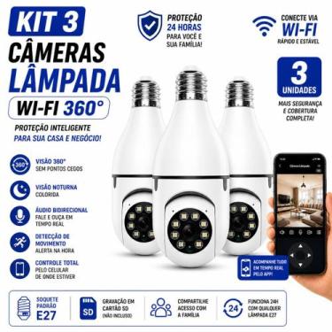 Imagem de Camera Lampada E27 Wife IP Com Visão Noturna Full HD Infravermelho Vig