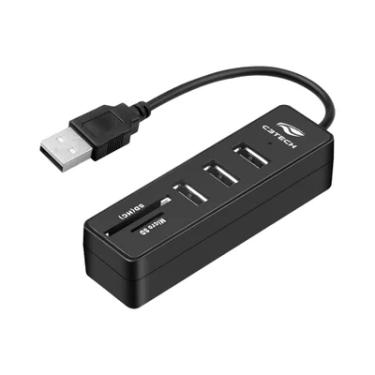 Imagem de Hub USB C3tech 2.0, 5 Portas HU-L200BK