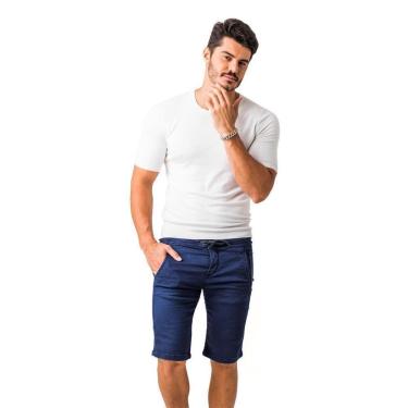 Imagem de Bermuda Jeans Zune Masculina Skinny Básica Conforto Casual-Masculino