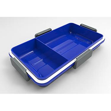 Imagem de Marmita Porta Alimentos com 2 compartimentos, Azul, Prottector, ref-0063.U/A