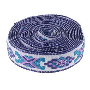 Imagem de LoveinDIY Fita de costura em tecido jacquard com acabamento em fita étnica bordado de 3 m 0,79 cm