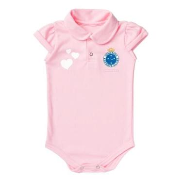 Imagem de Body Cruzeiro Polo Rosa Torcida Baby Oficial