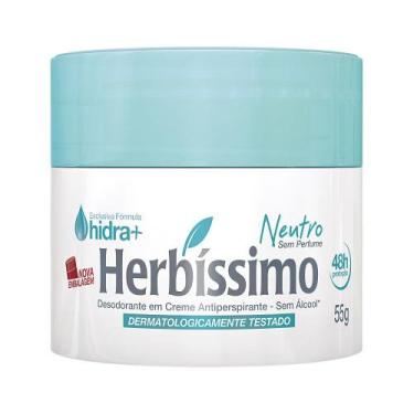 Imagem de Desodorante Herbíssimo Neutro Creme Antiperspirante Com 55G - Herbissi