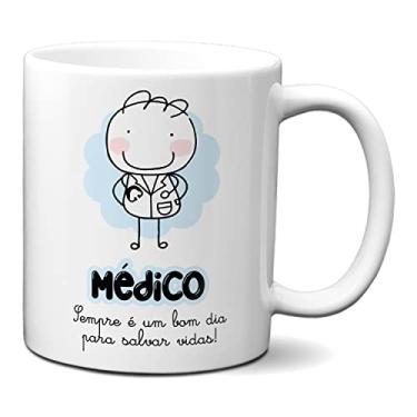 Imagem de Caneca Médico Salvar Vidas É Sempre Um Bom Dia Presente Fofo (Branca)