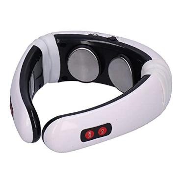 Imagem de Massageador de Pescoço com Calor - Tempo Automático Massageador de Pescoço Sem Fio com 6 Modos de Massagem 16 Níveis, Massageador de Pescoço Massageador Cervical para Mulheres e Homens