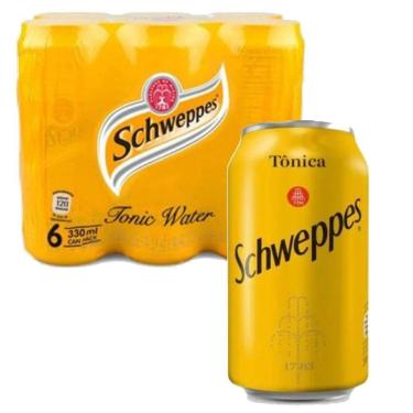 Imagem de Schweppes Tônica 350Ml  6 Latas 
