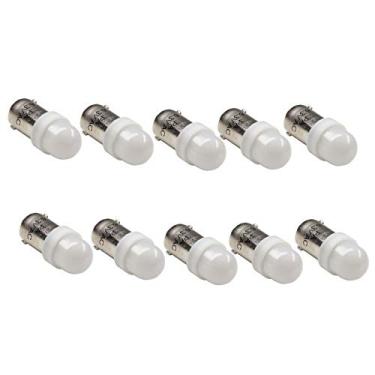 Imagem de PA LED 10 pçs T11 BA9S #44 #47 #1893 #756 #1847 2 SMD 2835 LED 6,3V DC Bayonet Pinball Máquina de jogos Lâmpada branca