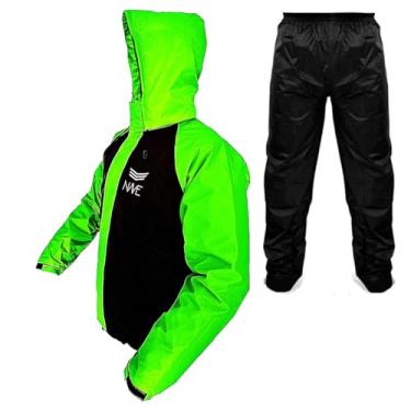 Imagem de Capa De Chuva Motoqueiro Nylon Emborrachado Impermeável Nave (M)