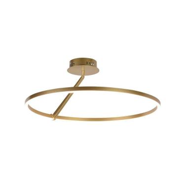 Imagem de Plafon Nordecor Zier 2868 Led Bivolt Dourado Fosco