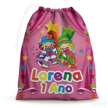 Imagem de Sacolinhas Surpresa Personalizada Tecido Patati Patatá Rosa (Sacolinhas 15x20, Unidades, 10)
