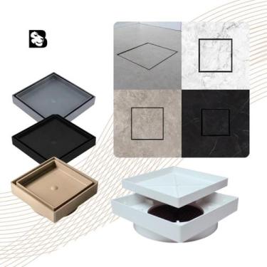 Imagem de Ralo Oculto Invisível Sifonado Piso/porcelanato Inteligente 10x10 ou 1