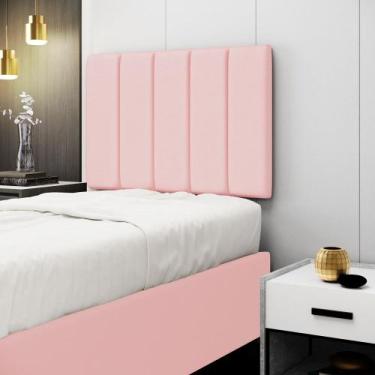 Imagem de Painel Nashira 100 / A-044 Couro Rosa Bebê - ARADECOR, Rosa Bebê, SOLT