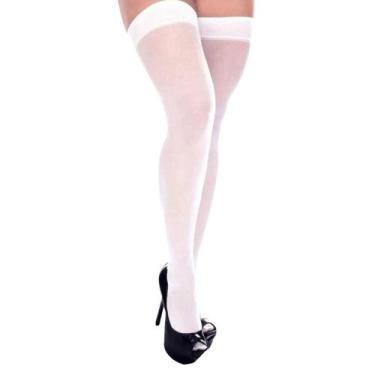 Imagem de Meia 7/8 Fio 40 Punho Liso Perrutextil 016, ÚNICO, Branco