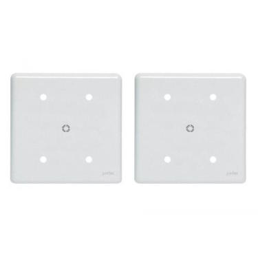 Imagem de Kit C/2 - Placa Perlex Branca 4X4 (Cega+Furo) 23Pl00/66