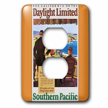 Imagem de 3dRose lsp_180221_6 Veja a capa de saída de pôster de viagem vintage California Southern Pacific Railroad