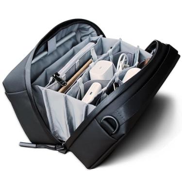 Imagem de Alex T1 Tech Pouch grande organizador de eletrônicos de armazenamento, estojo de viagem YKK resistente à água, bolsa sling de acessórios de viagem, bolsa de maquiagem EDC, organizador de mochila para