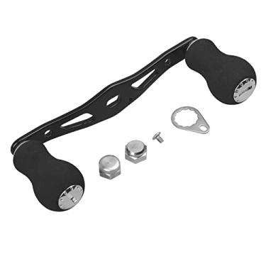 Imagem de Alça de molinete de pesca, alça de substituição para molinete de pesca com alça de EVA para molinete de arremesso Abu Garcia Daiwa, instalação do lado esquerdo ou direito, preto