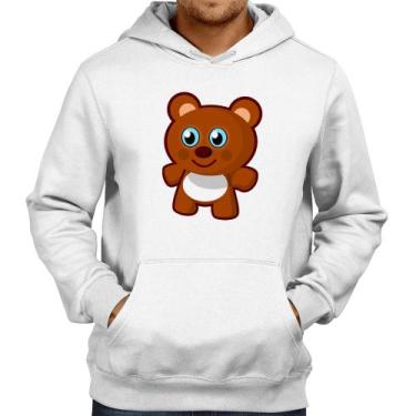 Imagem de Moletom Ursinho Desenho - Foca na Moda, Branco, G