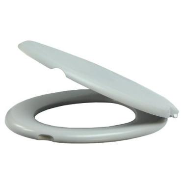 Imagem de Assento Sanitário Almofadado para Vaso Oval Universal Cinza Claro - Al