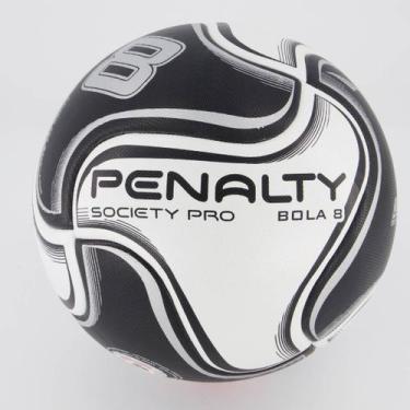 Imagem de Bola Penalty 8 Pro XXIV Society Branca e Preta, 05