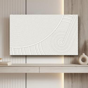 Imagem de Capa para TV interior capa protetora contra poeira 106.7 cm-215.9 cm protetor de tela de TV à prova de poeira elástico antiderrapante LED display LCD capa protetora desktop/superfícies curvas monitor