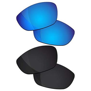 Imagem de RockShell Lentes polarizadas de reposição para óculos de sol Oakley Juliet – Preto (Jet Black + Ice Blue)