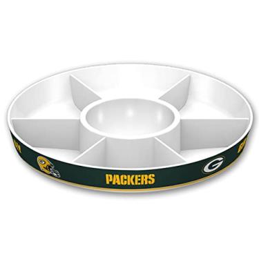 Imagem de Fremont Die Travessa de festa NFL Green Bay Packers, 36,8 cm de diâmetro, 36,8 cm de diâmetro, branco/cores de time