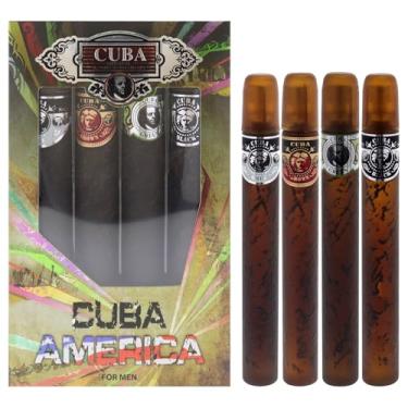 Imagem de CUBA AMERICA Conjunto de 4 peças, 4 x 35 ml (preto, marrom, verde, cinza)